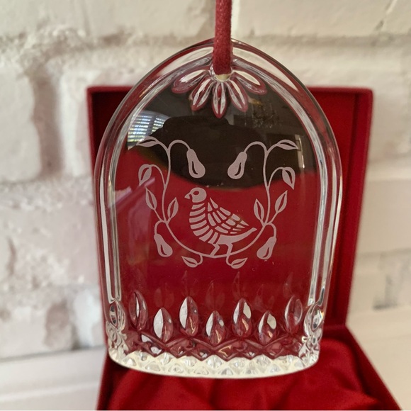 NEW Waterford Lismore Crystal 12 Days Of Christmas Partridge Pear Tree Ornament - Picture 5 of 17